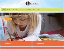 Tablet Screenshot of kindredartstudio.com